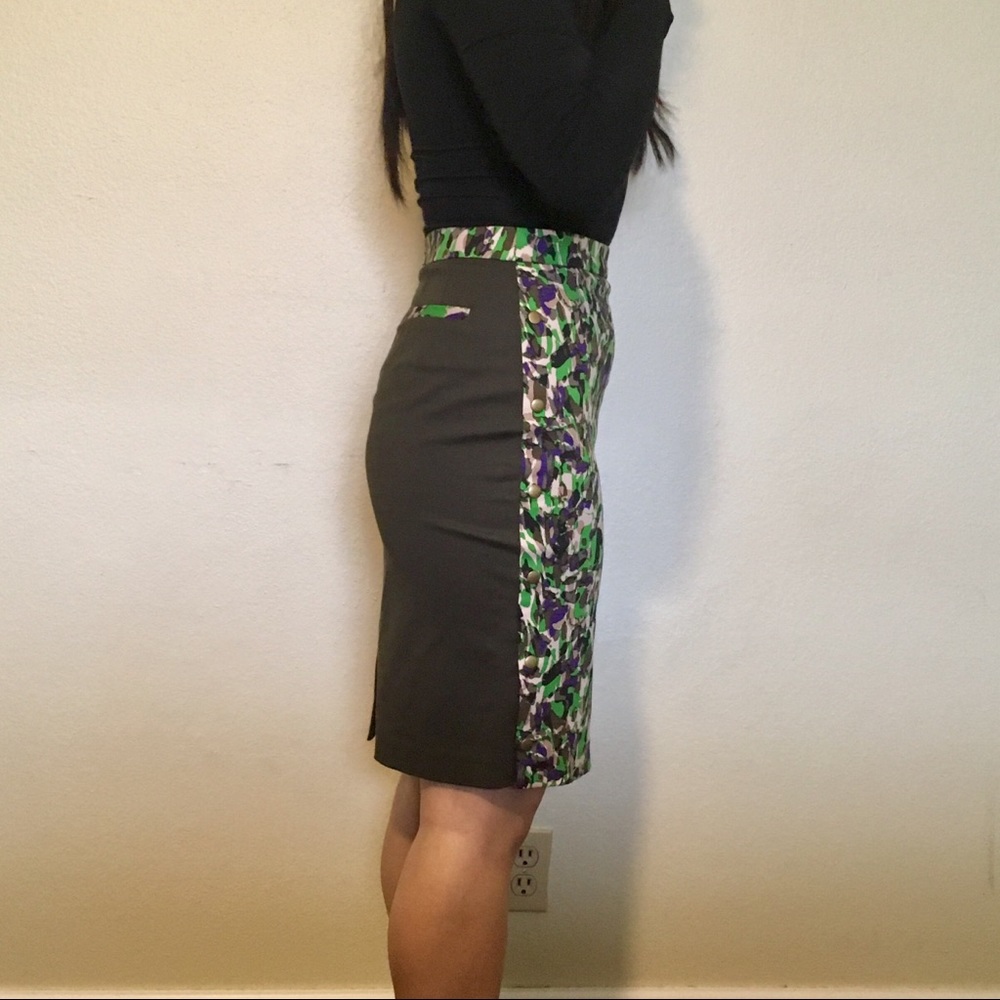 Club Monaco printed pencil skirt